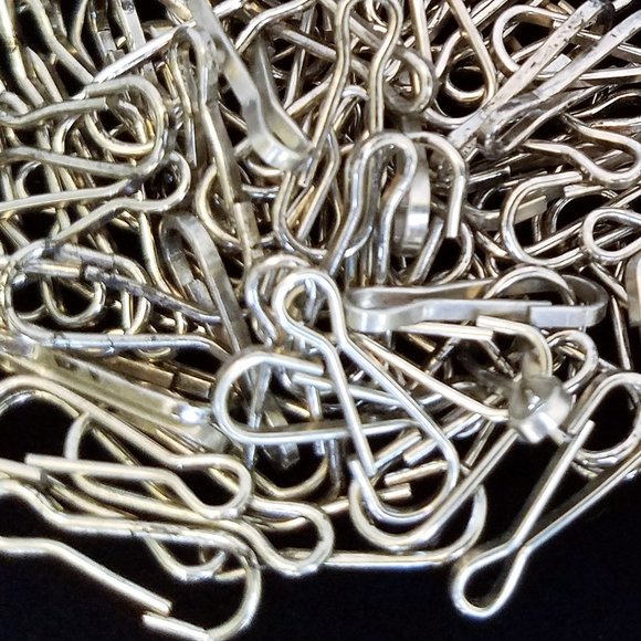 200 NICKEL Bail CLASP Pendant Connector new - Picture 2 of 7